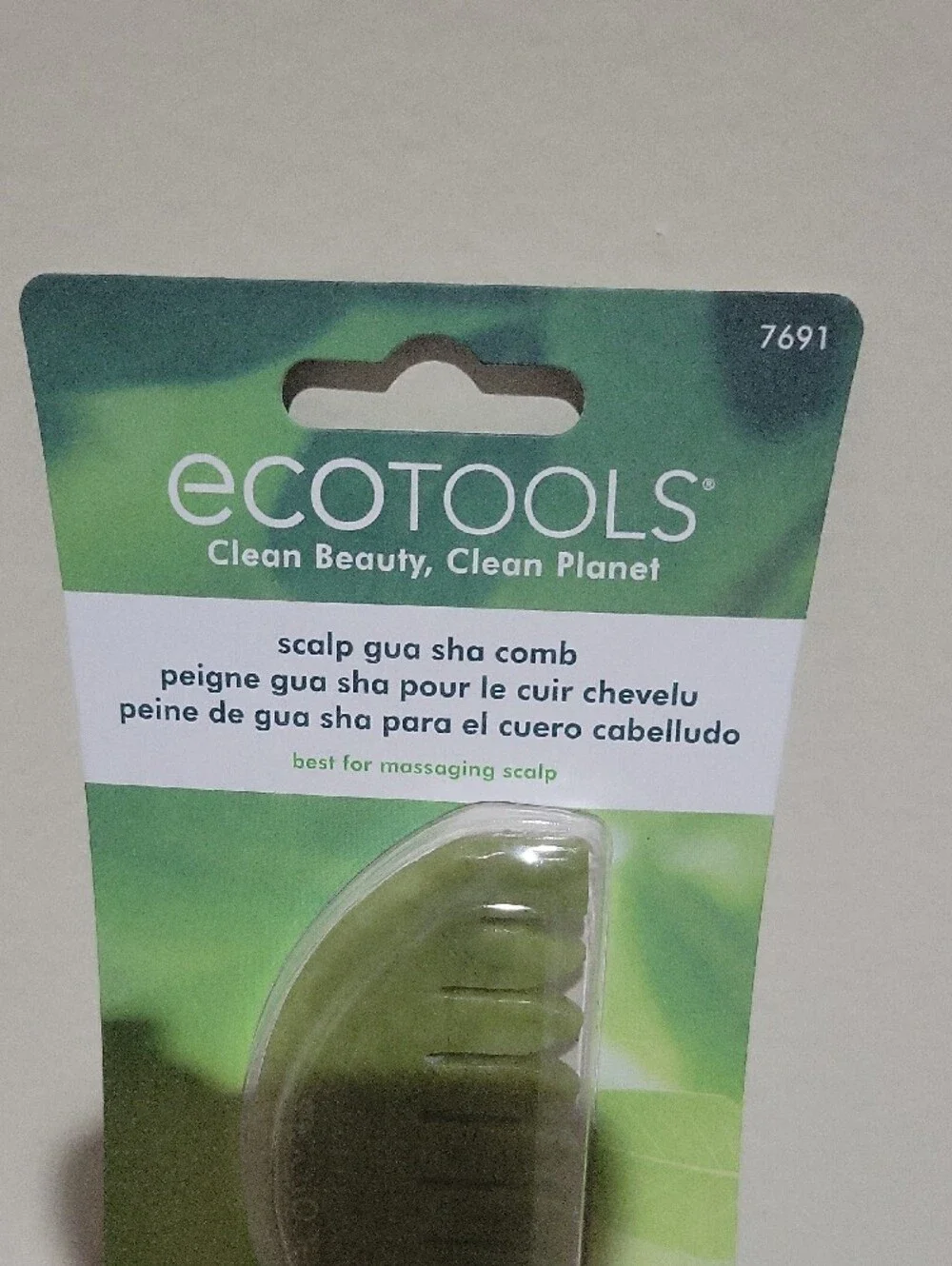 ecotools Green Jade Scalp Gua Sha Comb